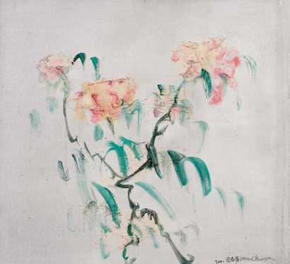 周春芽 2001年作 花